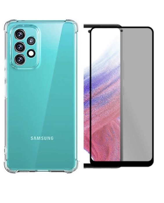 Husa AntiSoc +Folie Sticla 21D Privacy Samsung A13/A23/A33/A25/A16/A17