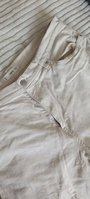 Дънки 46-48/ХХЛ XXL lcw и mango бежови-бели и сини