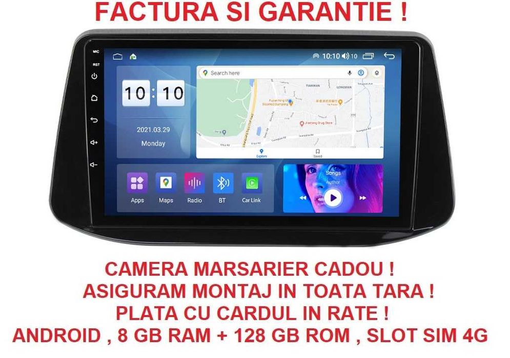 Navigatie Hyundai i30 din 2017 - 2021 , Garantie 2GB 4GB 8GB RAM