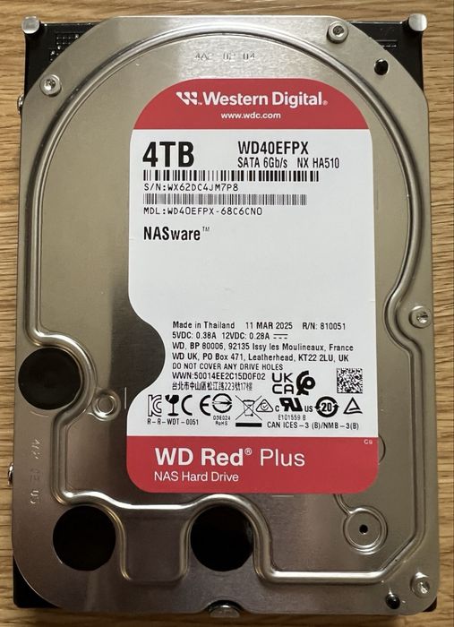 Hard disk 3.5’’ WD nasware 4 tb