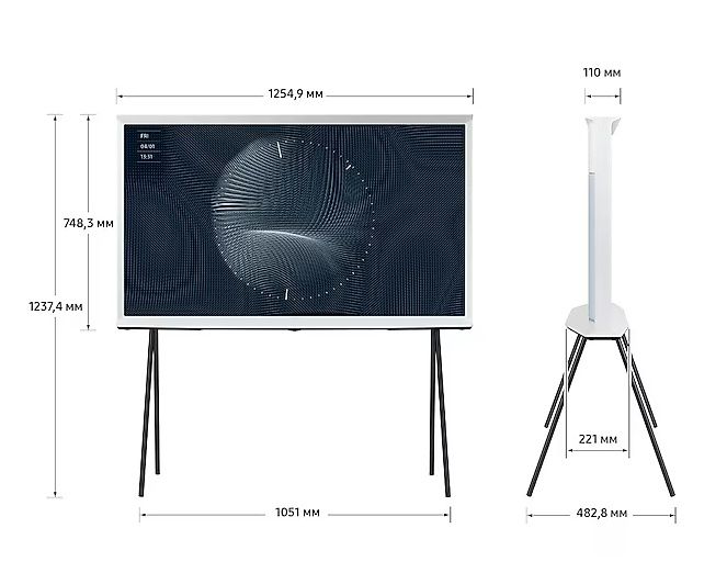 Samsung QLED The Frame  55” LS01 /The Serif ART 4K Smart 120Гц