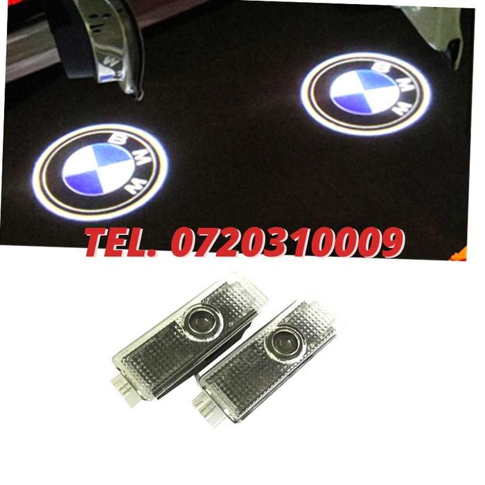 Set De 2 Proiectoare 3D Logo Bmw Led Portiere Usi