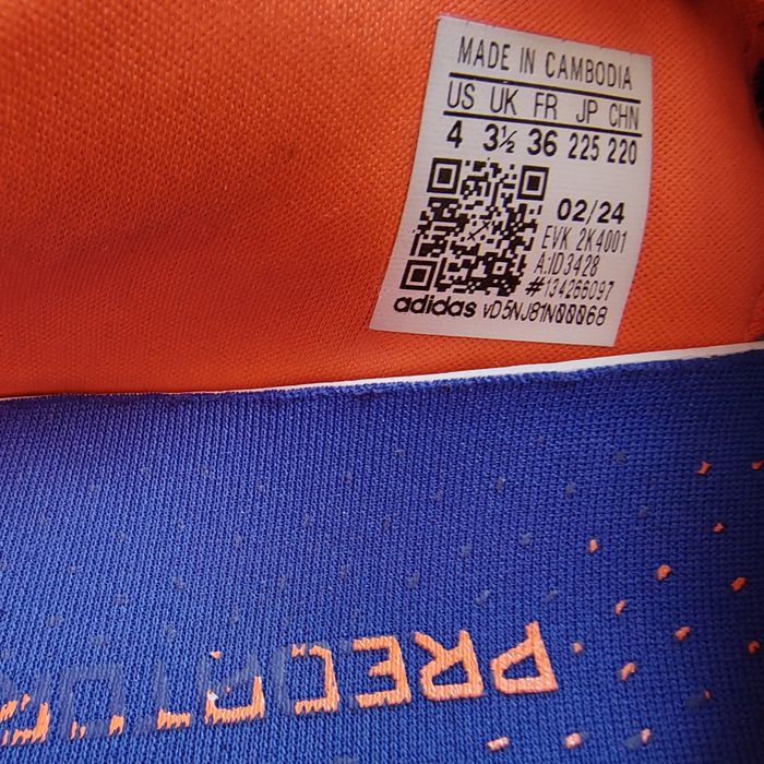 Ghete fotbal sintetic copii Adidas măsură 36