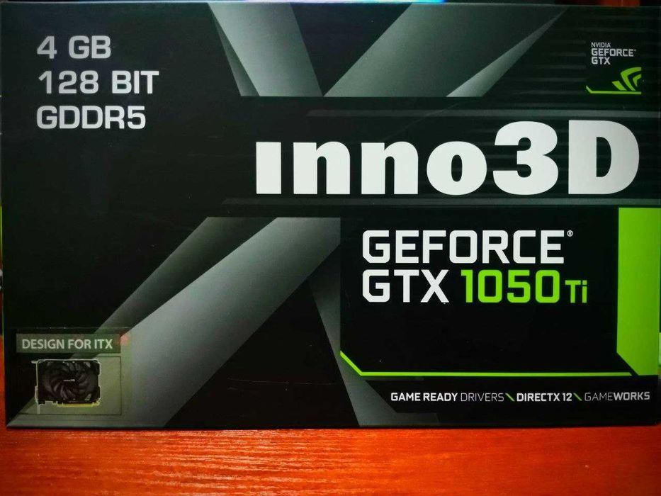 Geforcrce GTX 1050ti 4гб  inno 3d как новая