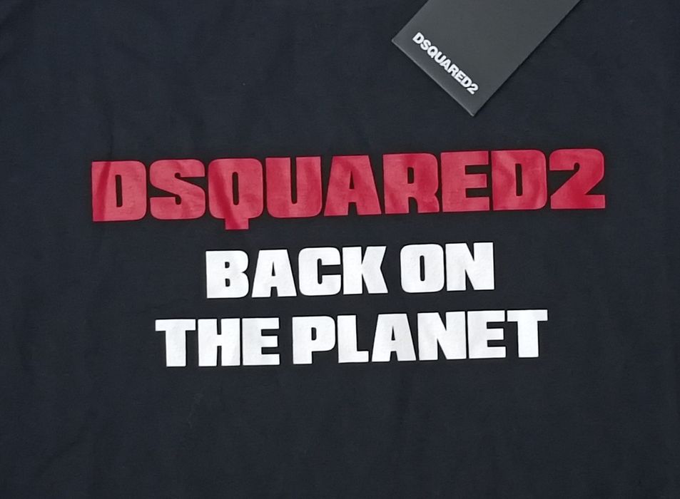 Dsquared2 Back On The Planet Tee оригинална тениска L памучна фланелка