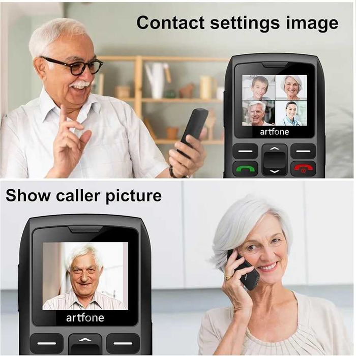 Чисто нов запечатан мобилен телефон artfone C1+4G за възрастни хора