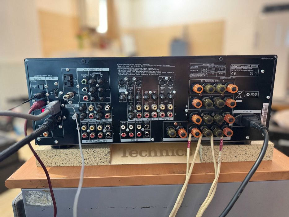 Receiver SONY STR-DA1200 ES negru, HDMI, telecomanda, perfect functional, cu test video!