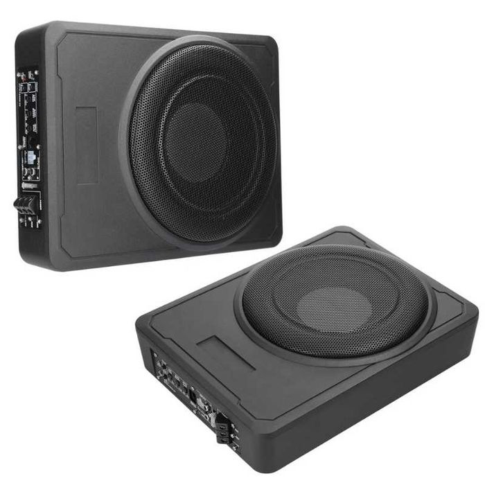Компактен 10” автомобилен 800W(peak) активен субуфер