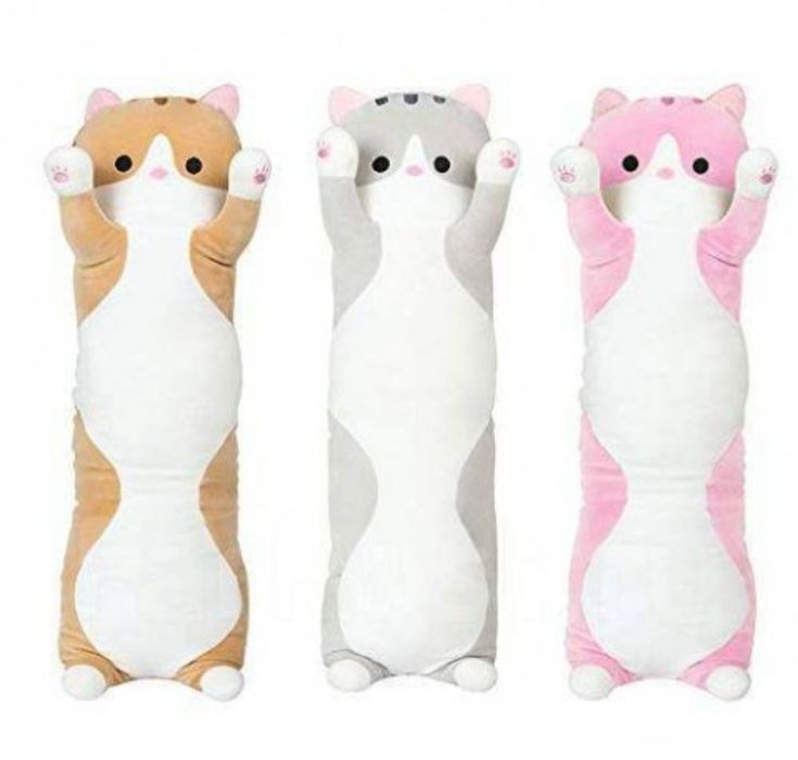 Set 3 pisici plus 50 cm , roz/gri/bej