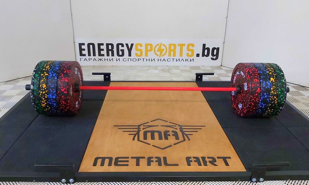 Прав лост Ф50 - 220 см -червен цвят с тефлоново покритие