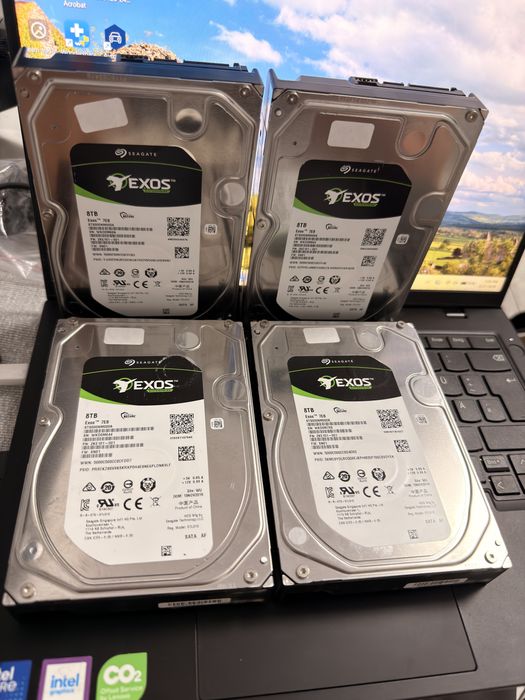 4 x HDD 8TB Seagate Exos Enterprise SATA 3.5 NAS Server