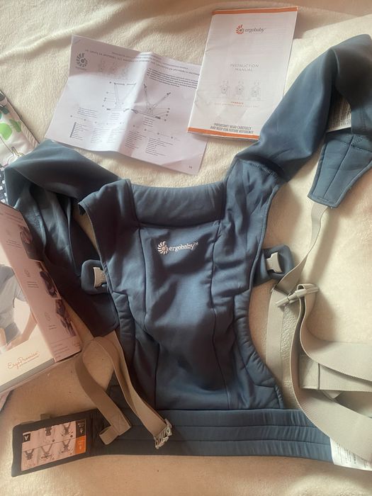 Ергономична раница Ergobaby - Embrace, Soft Navy