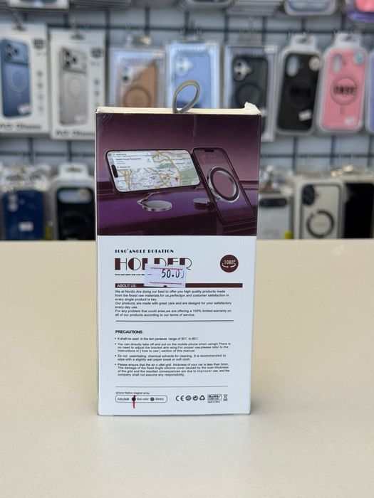 Suport Metalic Magsafe Pentru Telefon Adeziv Inclus
