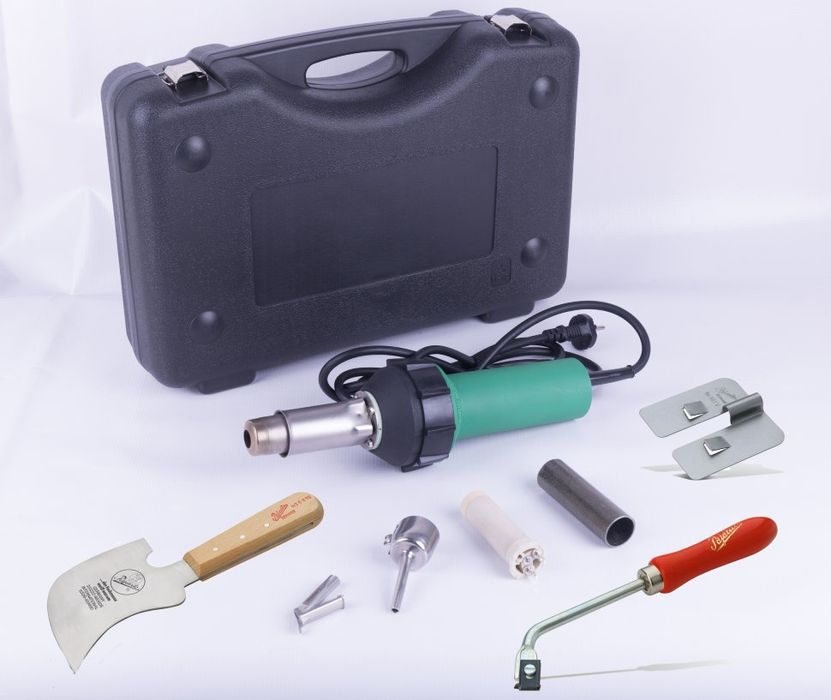 Аренда сварка стыков линолеума с помощью строительного фена Линолеум