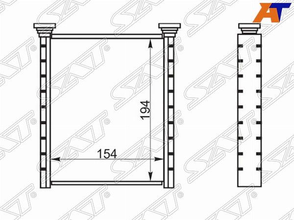 Радиатор отопителя салона Toyota Corolla