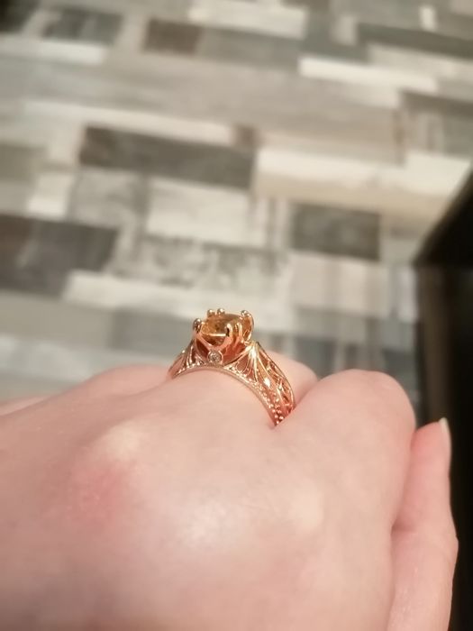 Уникален позлатен пръстен