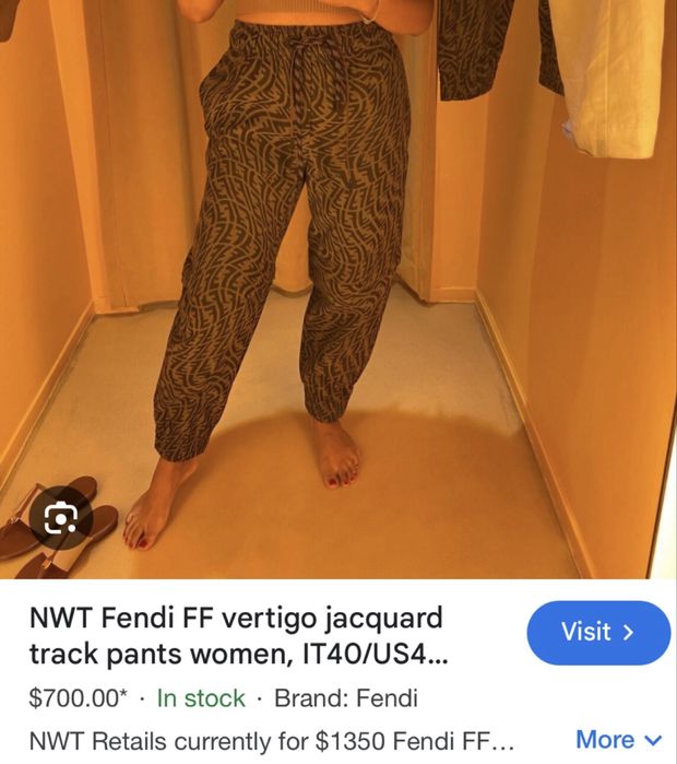 Pantaloni Fendi
