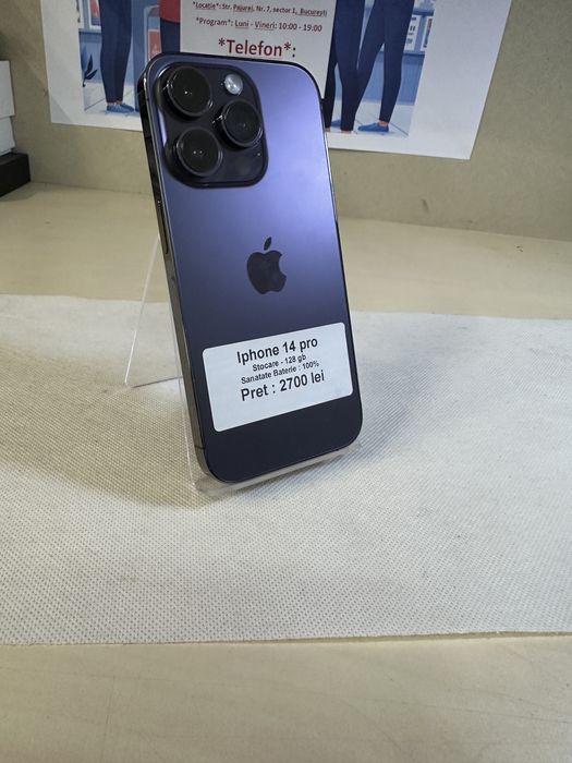 Iphone 14 pro / 128 gb / 100% baterie / LA REDUCERE