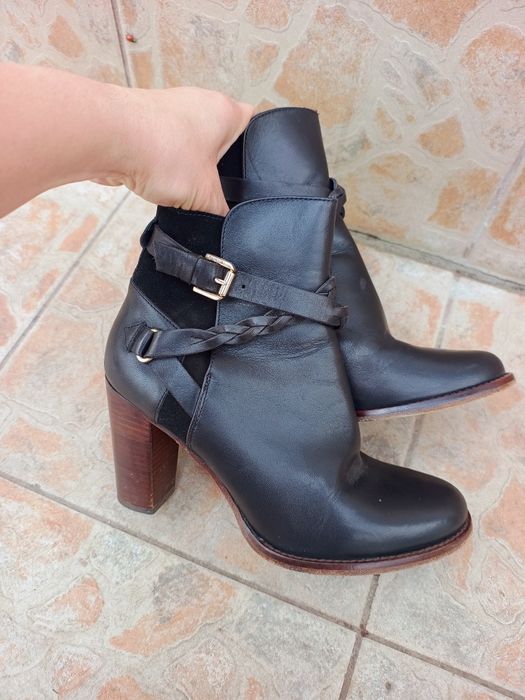 Botine piele Massimo Dutti măr 40