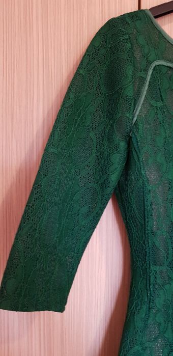 Rochie ocazie, dantela, verde, mar 38