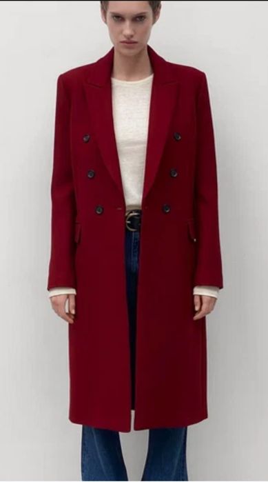 Чисто ново,без етикет,вълнено палто ZARA MANTECO