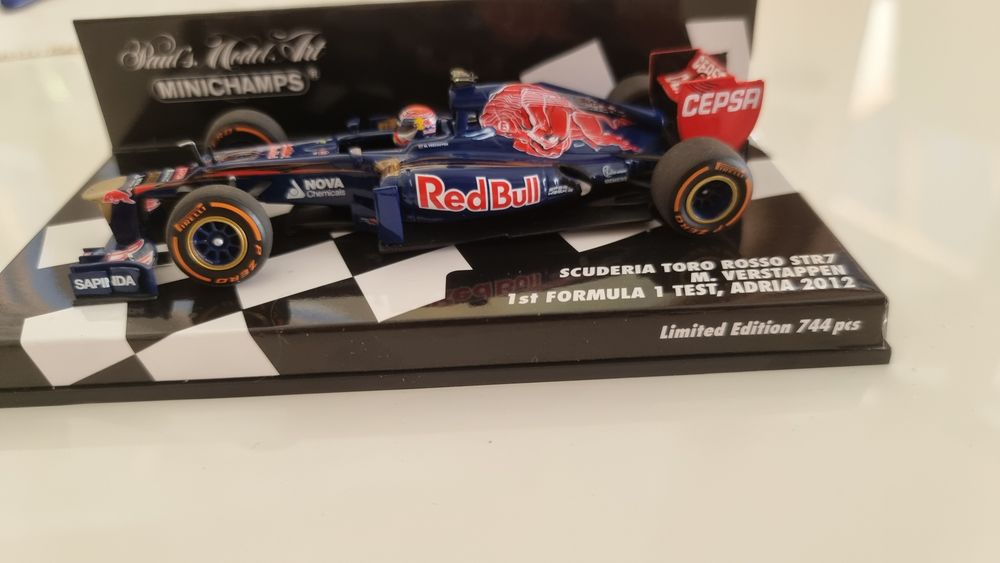 Toro rosso str7 Max Verstappen adria first F1 practise minichamps