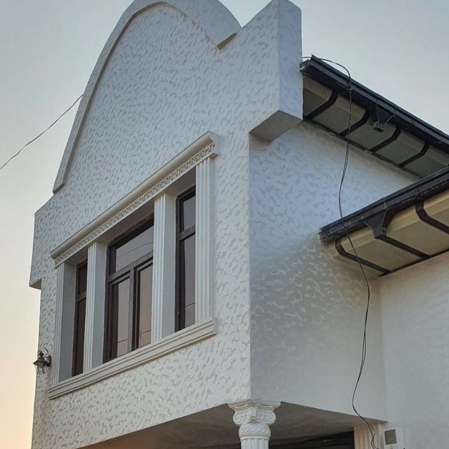 Травертин. Штукарка, травертин ишлари. Фасадные работы.