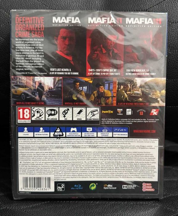 Vand / Schimb Mafia Trilogy (SIGILAT) + jocuri PS4 / PS5