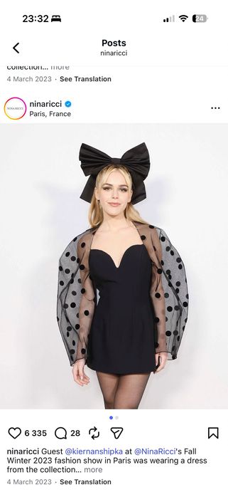 Nina Ricci polka dot рокля, FR36