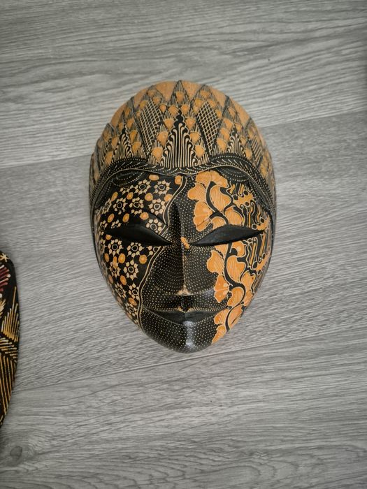 Vand 2 masti traditionale decorative perete, din Indonezia