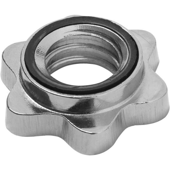 Set de gantere cu grip din fontă 30 kg Argintiu