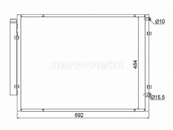 Радиатор кондиционера Toyota Harrier