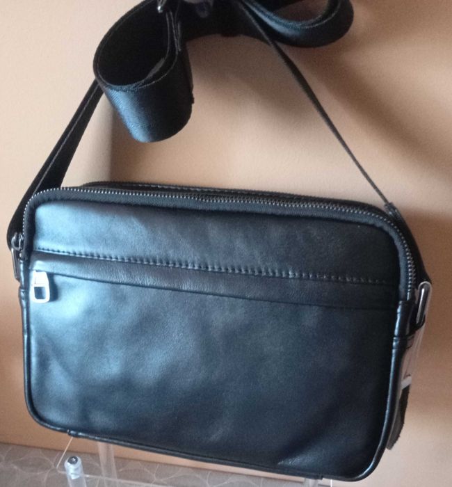 Мъжка чанта. Естествена кожа.