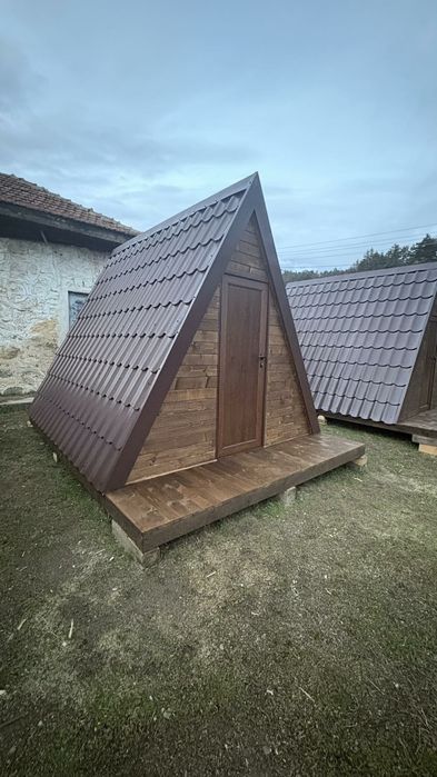 A-frame сглобяеми дървени къщички
