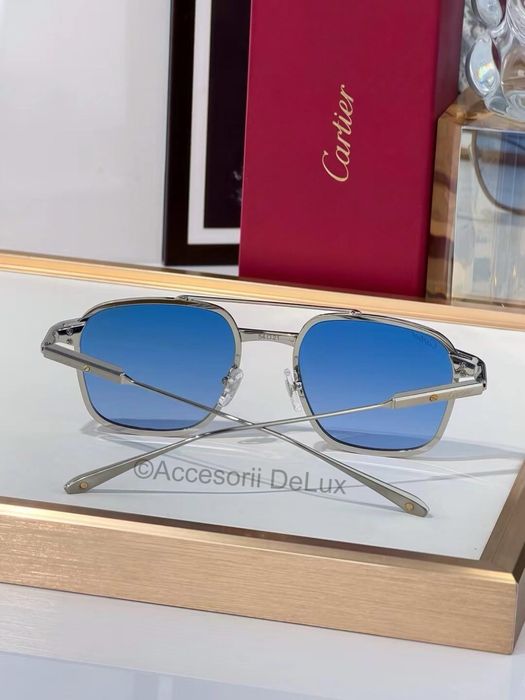 Ochelari de Soare Cartier Polarised CT0610S Noi Full Box  Silver