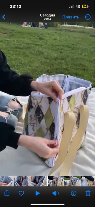Сумка скатерть для пикника