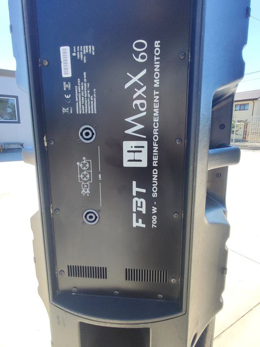 Mixer pasiv/ activ boxe FBT MAXX 60. Boxe Dynacord.. probă și garanție