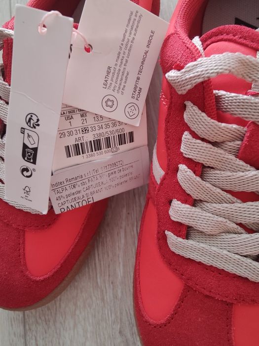 Adidași Zara noi din piele naturala mărimea 32 și 34