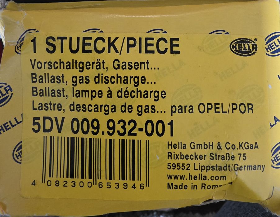 HELLA 5DV 009 932-001 Unitate de comanda  lampa cu descarcare pe gaz