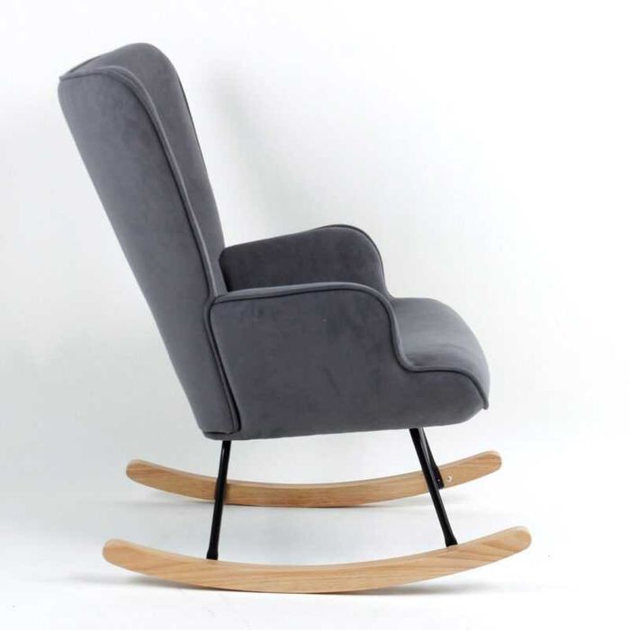 Фотьойл, ALMA, Капучино, Сив, Текстил, 67х86х92см.