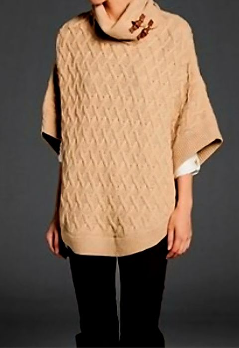 Poncho de lână Massimo Dutti