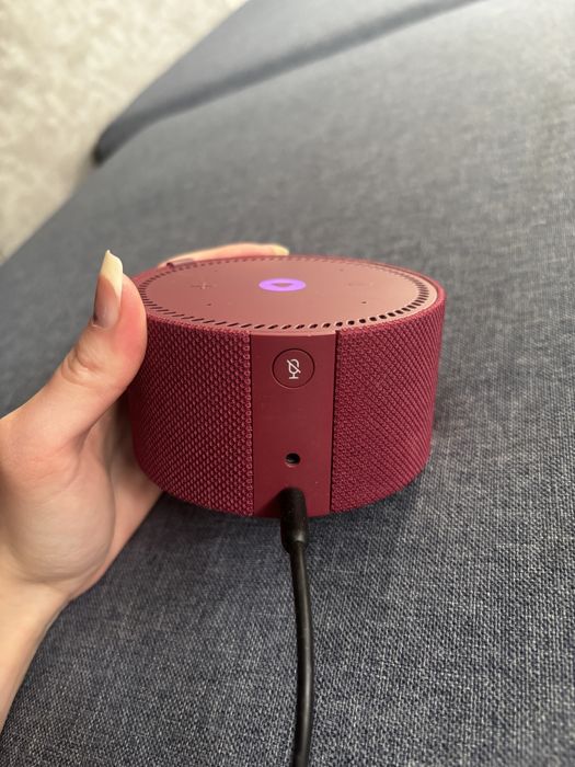 Яндекс Станция Мини с часами, красная