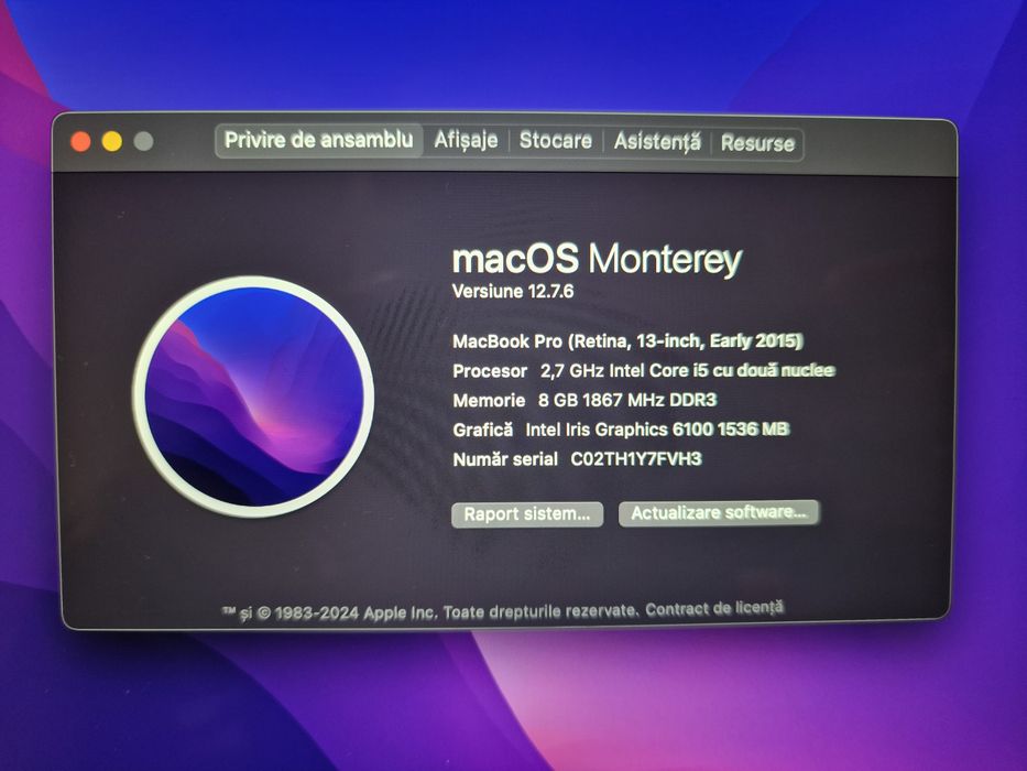 Apple MacBook Pro Retina 13-inch (Early 2015) - i5, 8GB RAM/SSD 120Gb