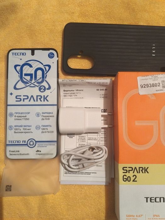 Tecno SPARK GO 2 128 ГБ черный
