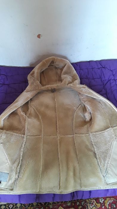 Кожанная Дублёнка женская  производство Турция б/у