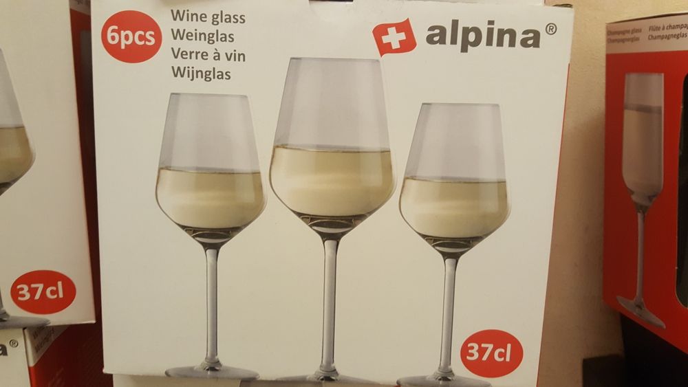 Vand pahare vin, ambalaj de 6 buc