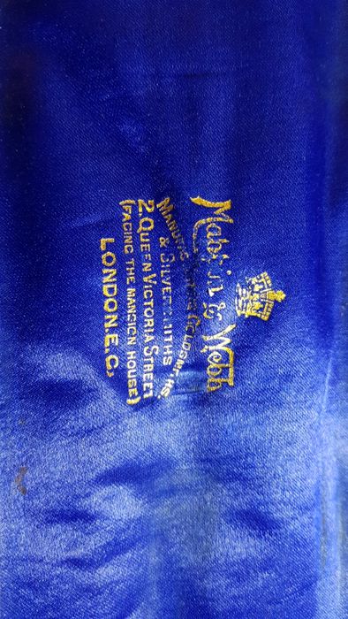 mappin and webb sheffield londra 1881 -3 piese-maner corn de caprioara