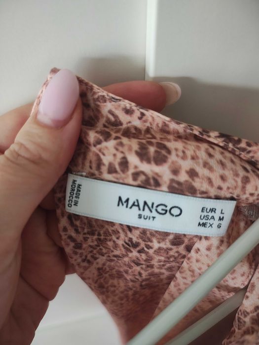 Блуза Mango, змийски принт, размер L