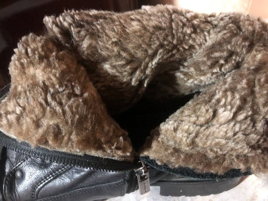 Мужские сапоги кожаные