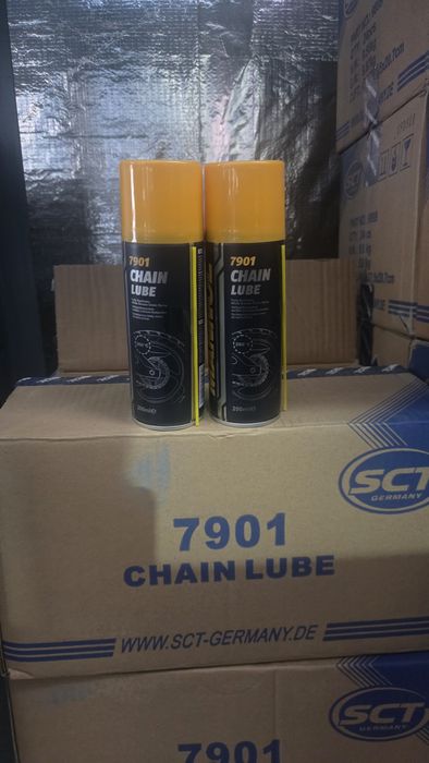 Mannol chain lube 7901 (полностью синтетическая белая смазка)